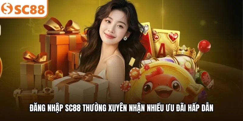 Đăng nhập SC88 thường xuyên nhận nhiều ưu đãi hấp dẫn
