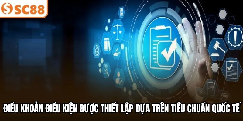 Điều khoản điều kiện được thiết lập dựa trên tiêu chuẩn quốc tế