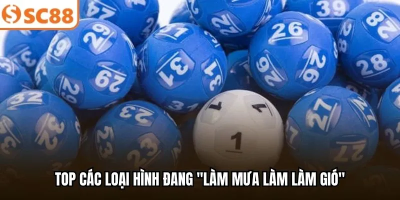 Top các loại hình đang "làm mưa làm làm gió"
